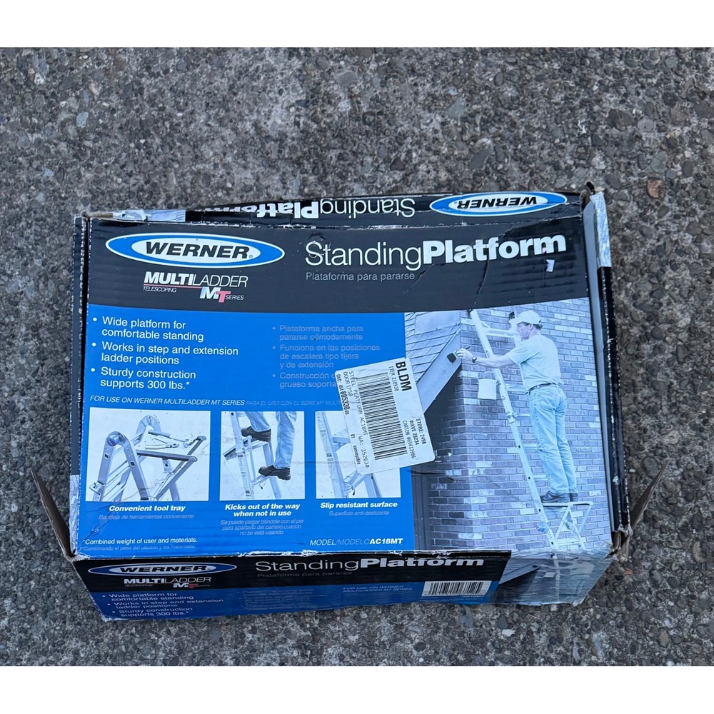 Werner AC18MT MultiLadder MT Series Standing Platform 300 lb Capacity New